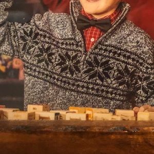 CHAPS Boys Snowflake Sweater M/10-12